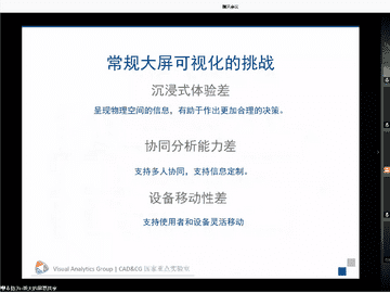 面向三元空间的混合现实与可视分析挑战与展望 (Presented by Prof. Wei Chen from Zhejiang University)